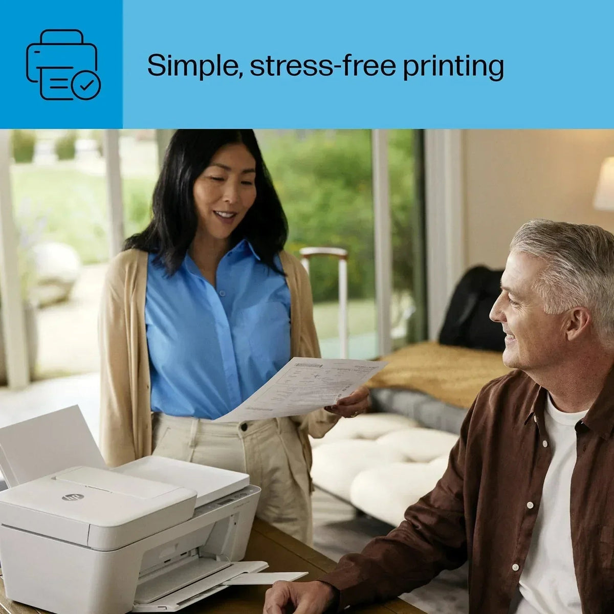 HP DeskJet 4258e Wireless All-in-One Inkjet Printer, 6 Months Instant Ink with HP+