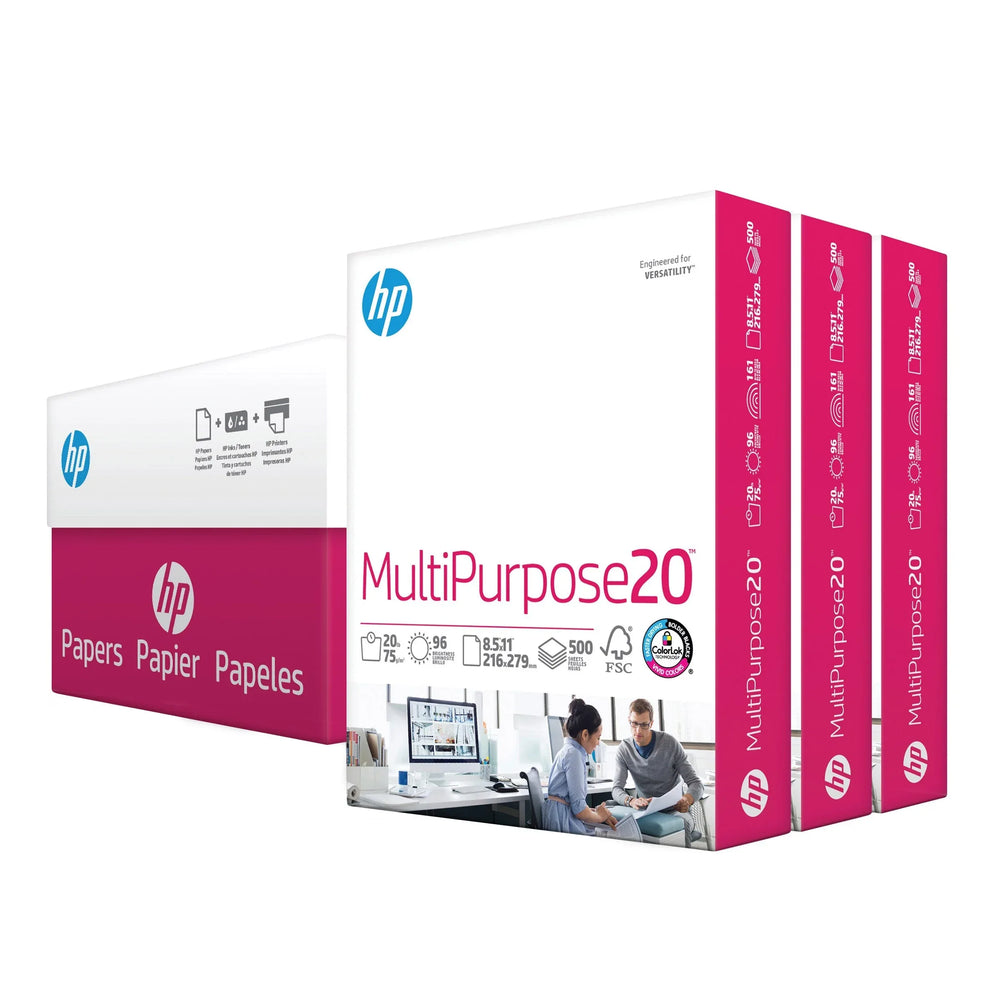 HP Ultra White Multipurpose Printer Paper, Letter, 20lb, 96-Bright, 3 Reams of 500 sheets - USA MEGA SHOP