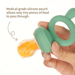 Haakaa Freeze-N-Feed Mini with Silicone Food Feeder & Silicone Mini Nibble Tray, Breastmilk Popsicle Mold Storage 4 months & up