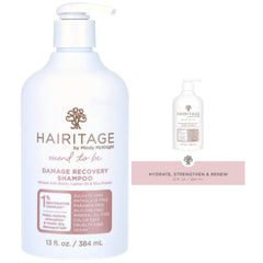 Hairitage Mend to Be Damage Recovery Moisture + Castor Oil Shampoo and Conditioner Set, 13oz