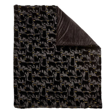 Halloween Embroidered Faux Fur Throw