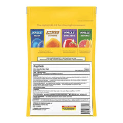 Halls Sugar-Free Honey Lemon Cough Suppressant Drops, 180 Count