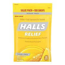 Sugar-free honey lemon cough suppressant drop value pack, 180 count pouch