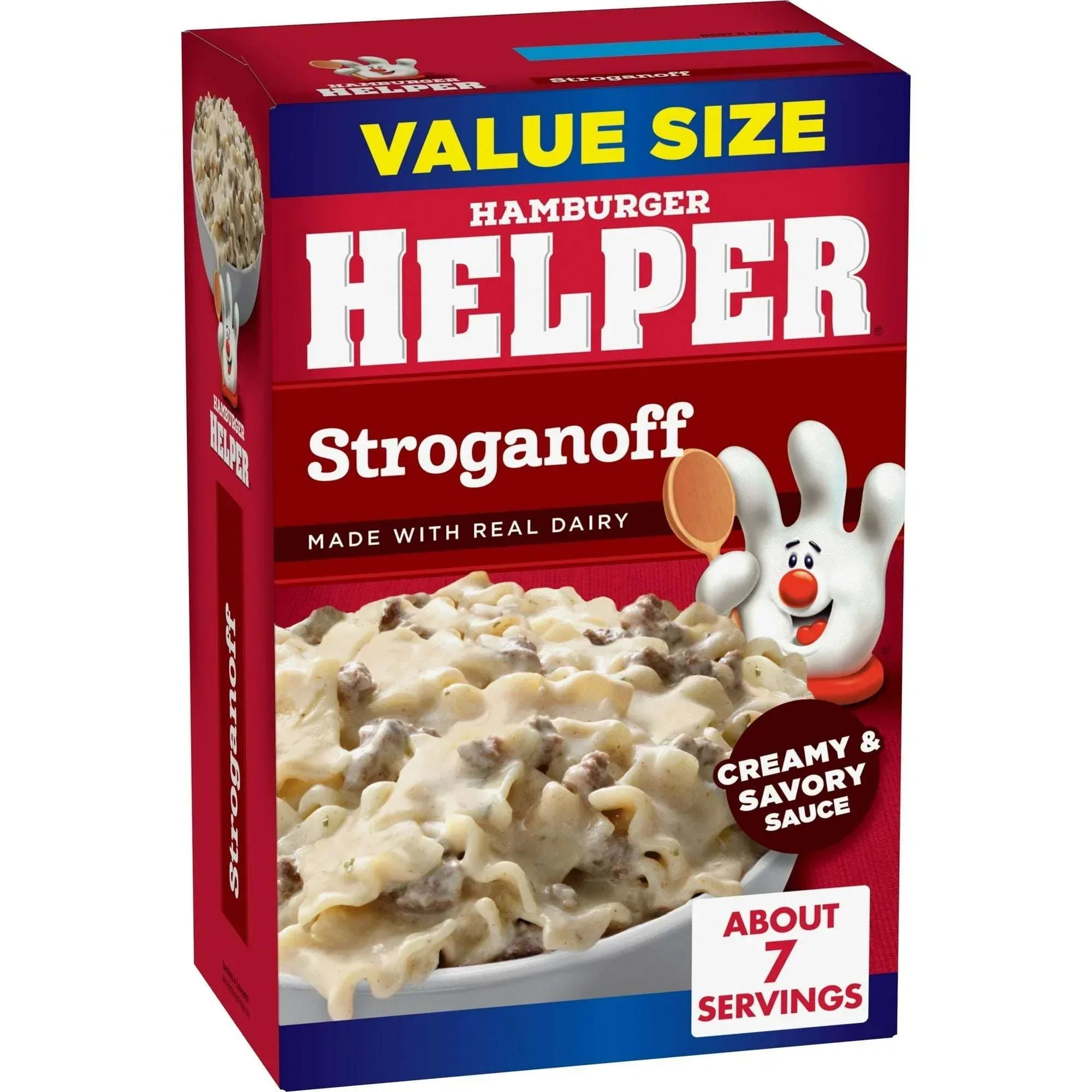 Hamburger Helper Pasta Stroganoff, 10.2 oz Value Size Box - USA MEGA SHOP