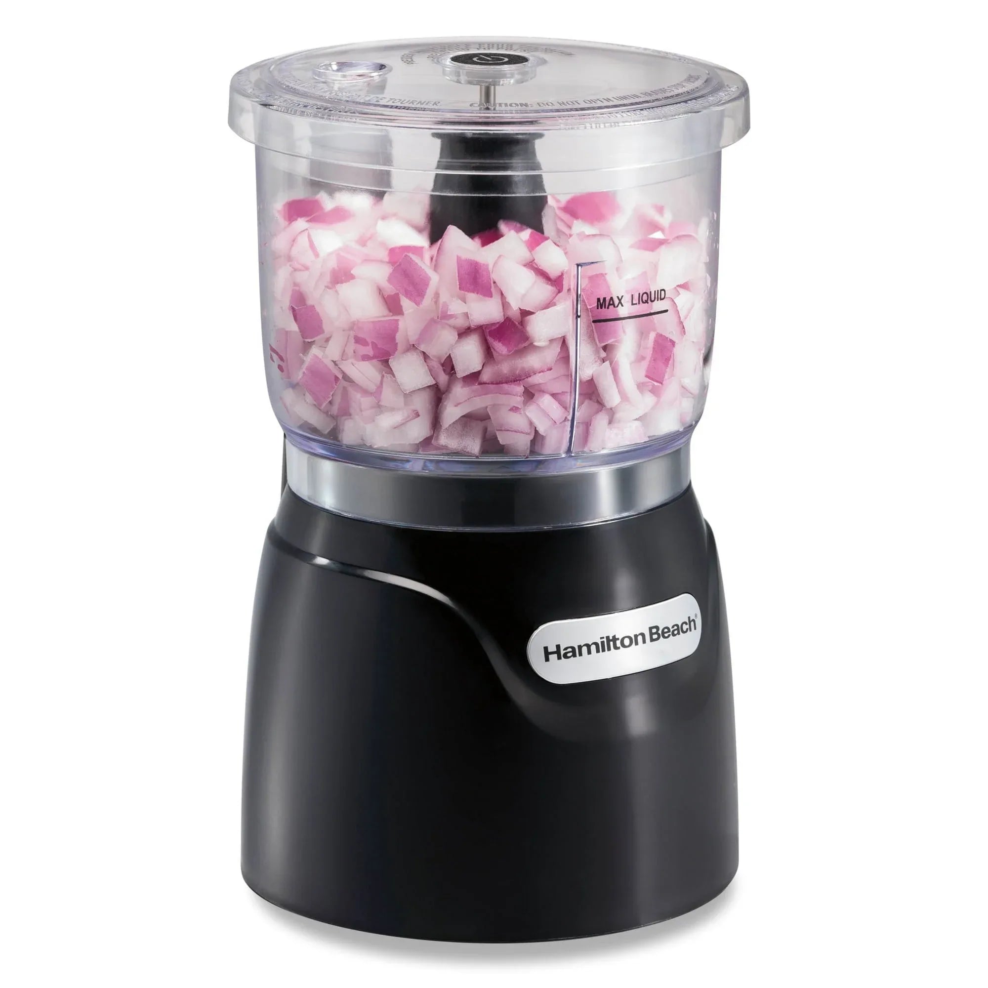 Hamilton Beach Stack & Press Electric Food Chopper & Mini Food Processor, 3-Cup, Black - USA MEGA SHOP
