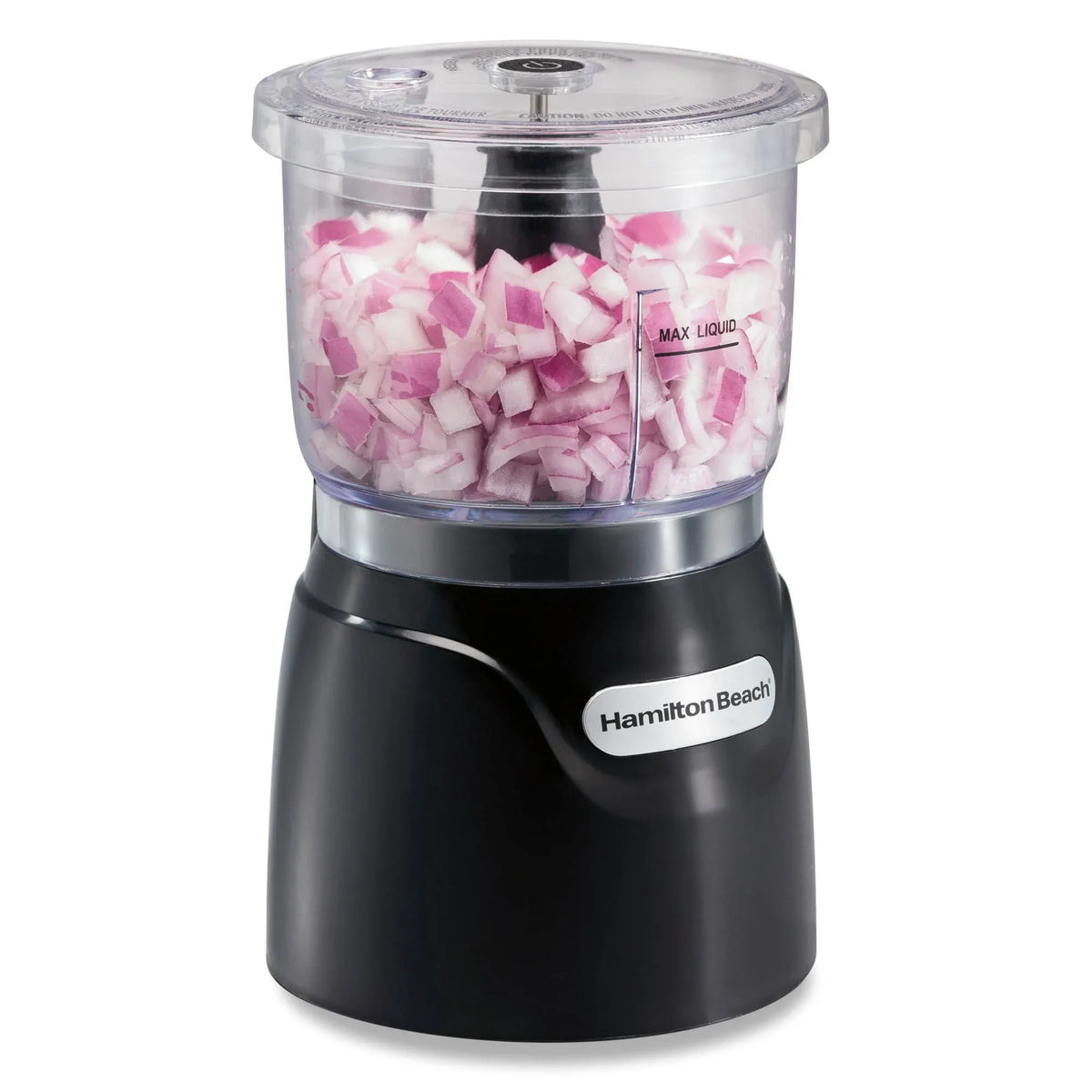 Hamilton Beach Stack & Press Electric Food Chopper & Mini Food Processor, 3-Cup, Black - USA MEGA SHOP