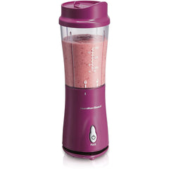 Hamilton Beach Personal Blender for Shakes and Smoothies with 14oz Travel Cup and Lid, Raspberry (51131) - USA MEGA SHOP