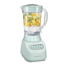 Hamilton Beach mint smoothie blender with 48 oz clear jar, side handle, and base controls