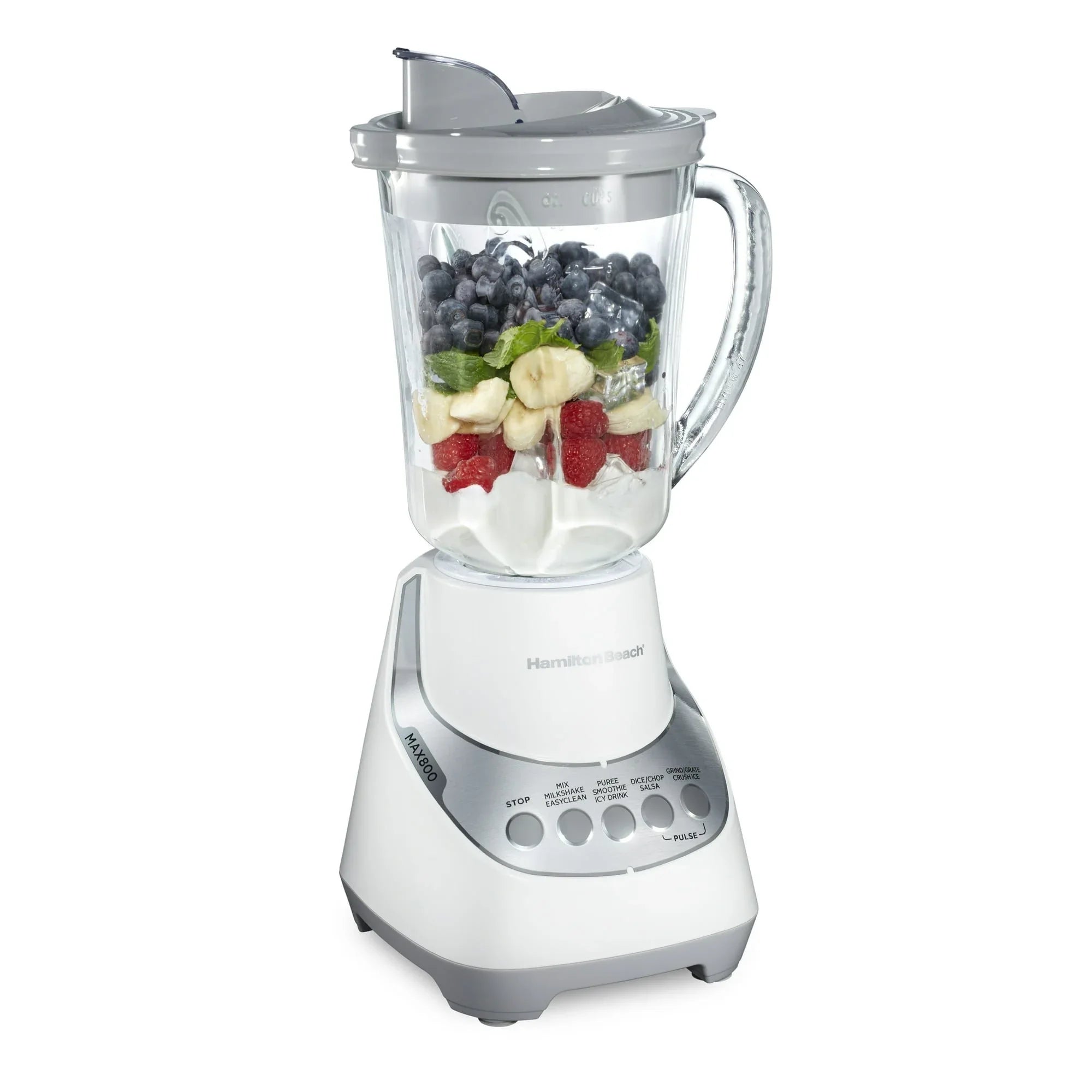 Hamilton Beach Wave Action Blender for Kitchen, 48 oz Jar for Smoothies and Shakes, Black - USA MEGA SHOP