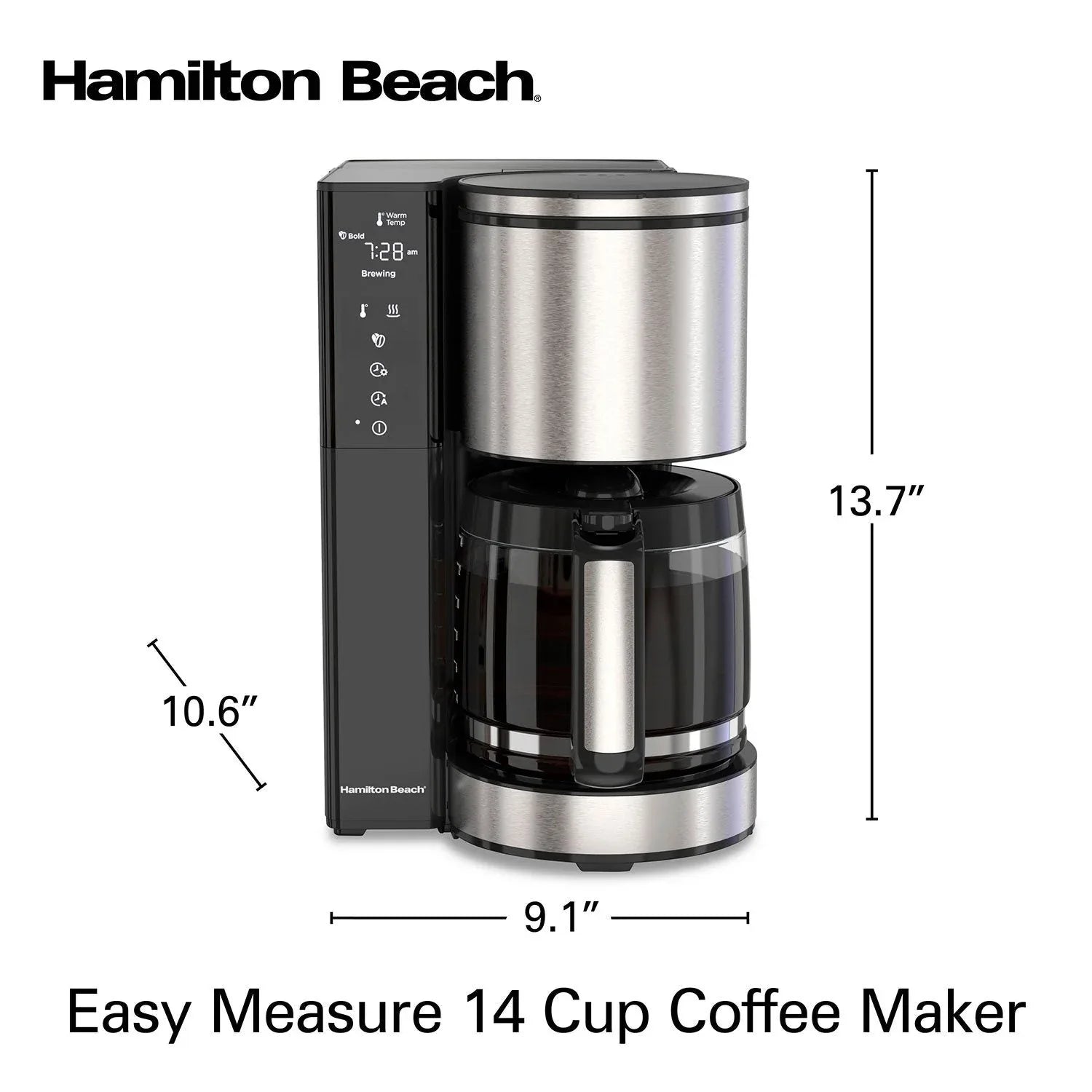 Hamilton Beach 14-Cup Easy Measure Coffee Maker - USA MEGA SHOP