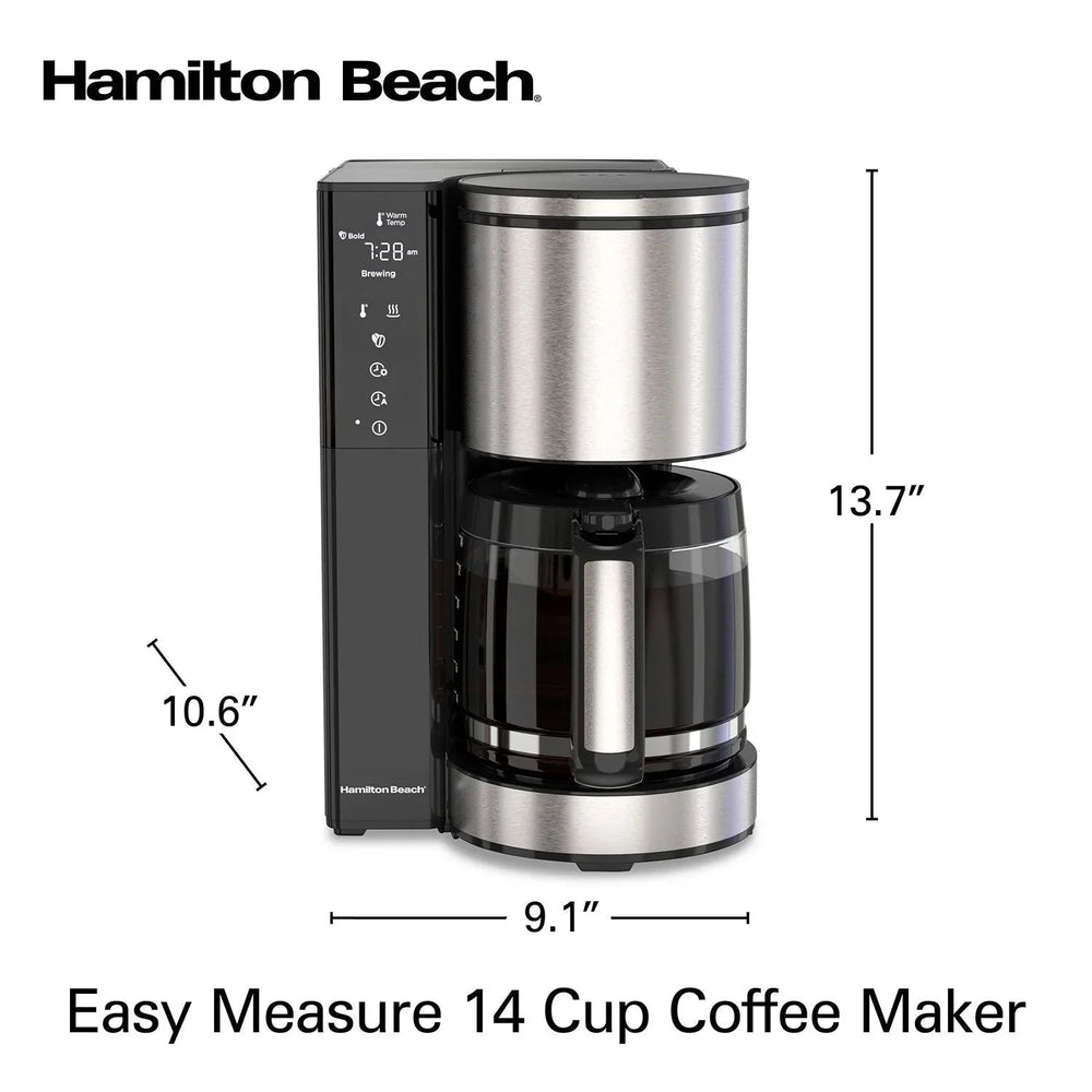 Hamilton Beach 14-Cup Easy Measure Coffee Maker - USA MEGA SHOP