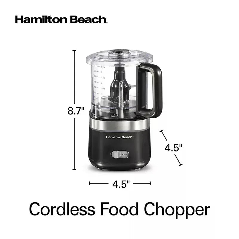 Hamilton Beach Cordless 4-Cup Food Chopper