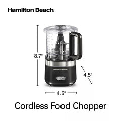 Hamilton Beach Cordless 4-Cup Food Chopper