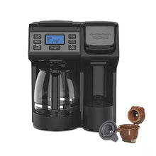 Black FlexBrew Trio coffee maker with control panel, carafe, and side dispenser