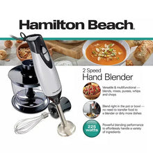 Hamilton Beach hand blender kit with chopper, whisk, and 3-cup bowl