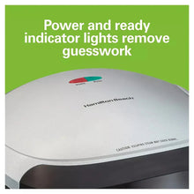 Indoor electric grill lid with control indicator lights on stainless-gray top