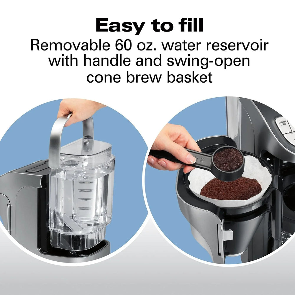 Hamilton Beach Professional Programmable 12-Cup Capacity Coffee Maker - USA MEGA SHOP