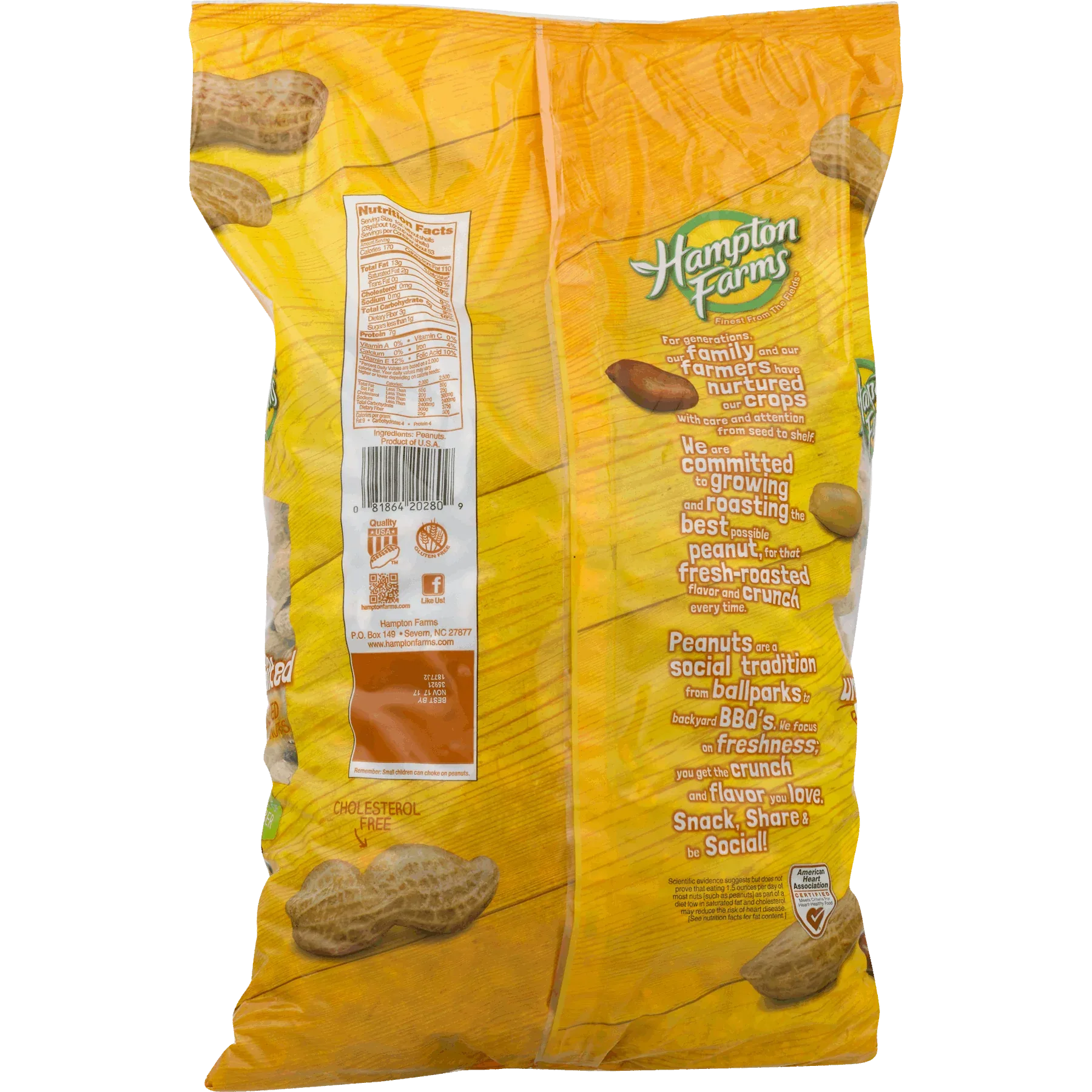 Hampton Farms Unsalted In-Shell Peanuts, 5 lbs. - USA MEGA SHOP