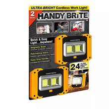 Cordless work light 2-pack in retail packaging