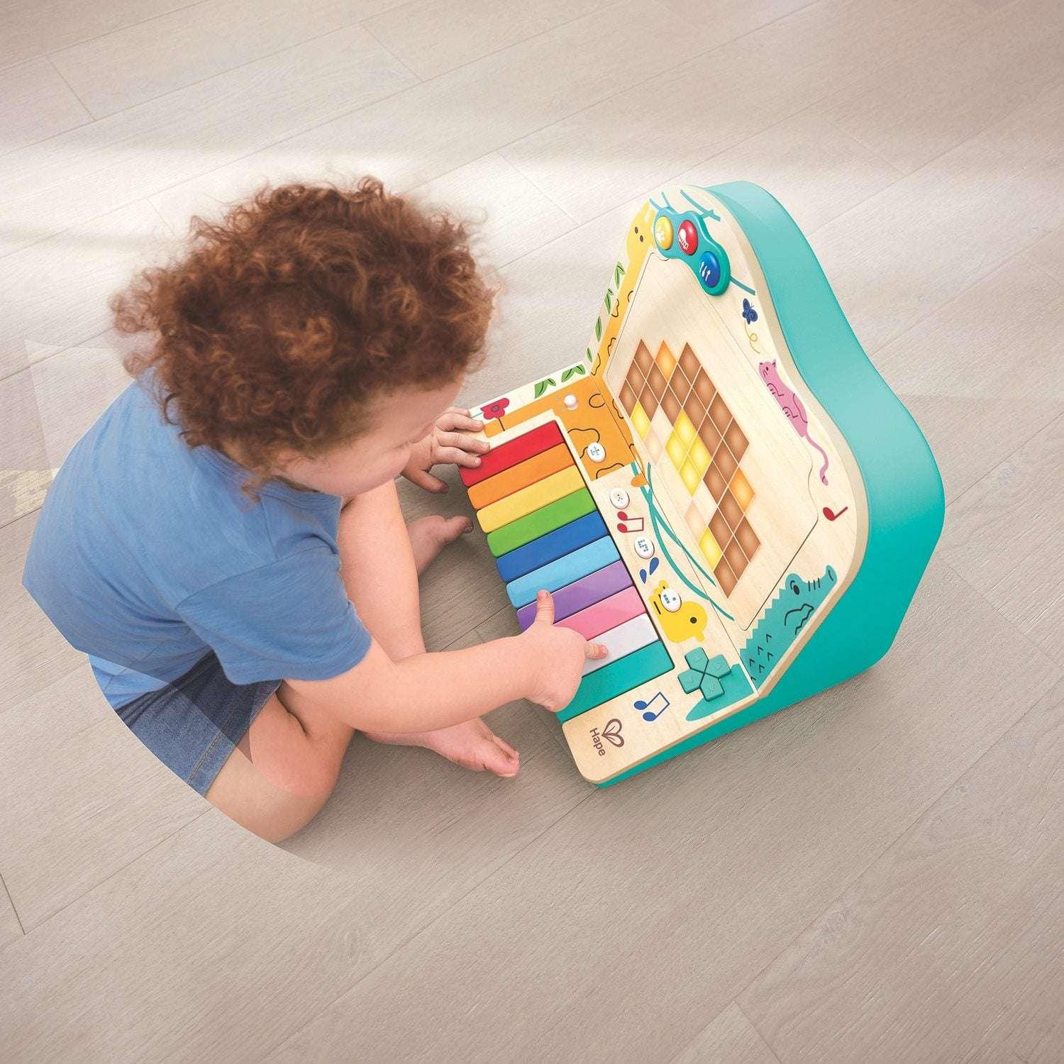 Hape Music Toys Dynamic Pixel Piano Arcade - USA MEGA SHOP
