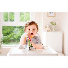 Hape Light-Up Flower Rattle Electronic Learning and Education Toys Shake 'n Sparkle Flower Infant Rattle