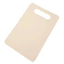Beige chopping board mat with hanging handle slot