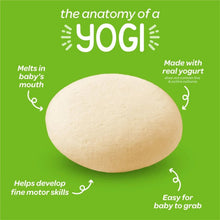 Yogurt melt piece on green info card