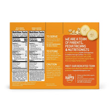 HappyTOT Super morning variety pack box back with Nutrition Facts panel