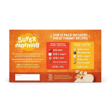 HappyTOT Super morning variety pack box back with feeding and serving info