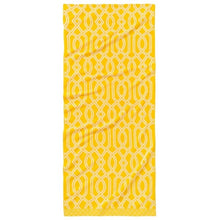 Harbor Bay cotton beach towel, 2-pack, yellow trellis pattern, full towel
