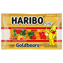 Haribo Goldbears Gummi Candy, 2 oz, 24-count