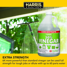 Harris 30% concentrated vinegar bottle with water spray, red-green label