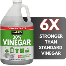 Harris 30% concentrated vinegar bottle with white handle and red-green label band