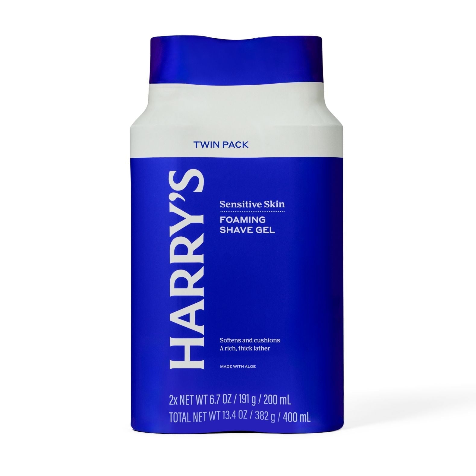Harry's Men's Foaming Shave Gel with Aloe, 6.7 oz, 2 Pack