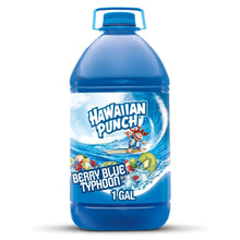 Hawaiian Punch Berry Blue Typhoon 1-gal juice bottle with blue cap and label