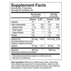 Hawaiian Spirulina Gummy + Vitamin D3 200 mg, 120 Gummies