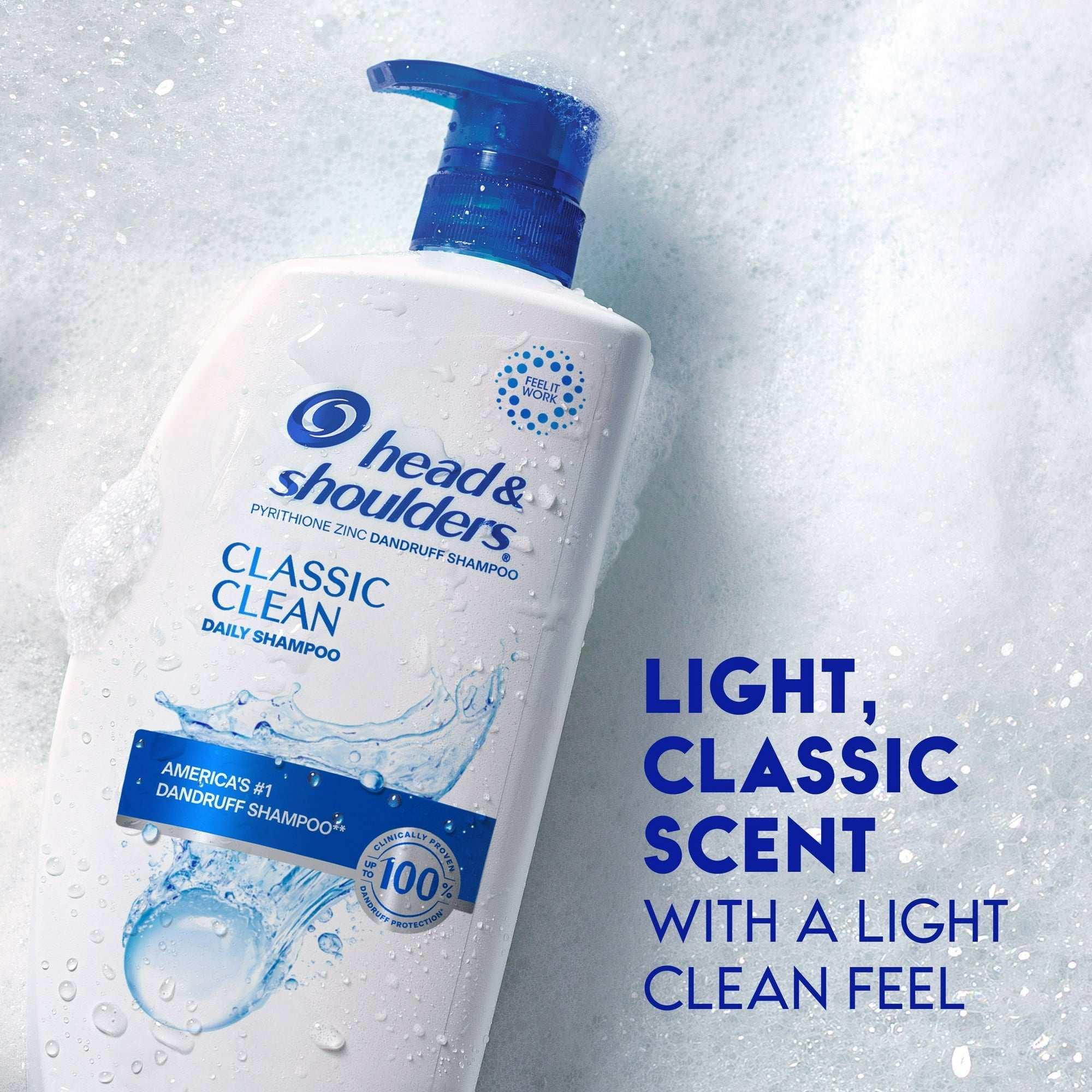 Head and Shoulders Dandruff Shampoo, Classic Clean, 28.2 fl Oz - USA MEGA SHOP