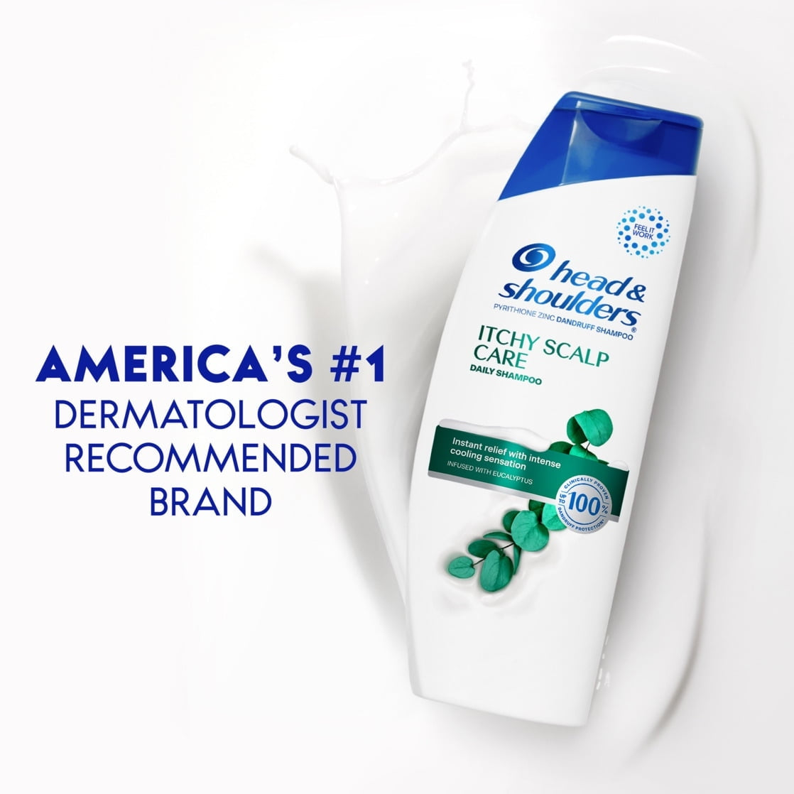 Head and Shoulders Dandruff Shampoo, Itchy Scalp Care, 20.7 oz (PACK OF 3 )