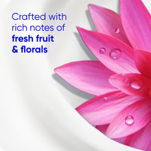 Pink floral petals with Head & Shoulders Smooth & Silky fresh fruit notes