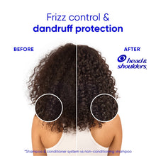 Head & Shoulders frizz control and dandruff protection hair before-and-after