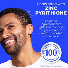 Head & Shoulders 2 in 1 Men shampoo bottle with blue pump, zinc pyrithione dandruff protection
