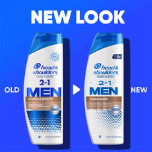 Head & Shoulders Men sandalwood dandruff shampoo bottles, two-pack comparison