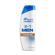 Head & Shoulders Men sandalwood 2-in-1 dandruff shampoo bottle, 12.5 fl oz