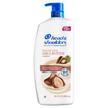 Head & Shoulders sulfate-free shea butter shampoo bottle with blue pump, 28.2 fl oz (835 mL)