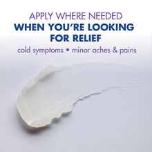 HealthWise chest rub apply where needed text over white soothing gel smear