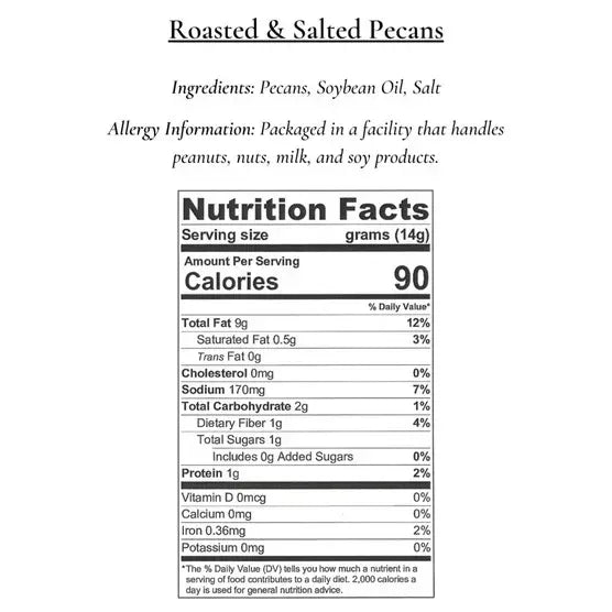 Heaton Pecans Roasted & Salted Pecans Tin 2.5 lbs