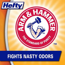 Kitchen trash bag box seal with Arm & Hammer odor control badge