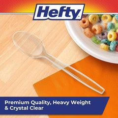Hefty Clear Heavy-Weight Plastic Spoons 300 ct. - USA MEGA SHOP