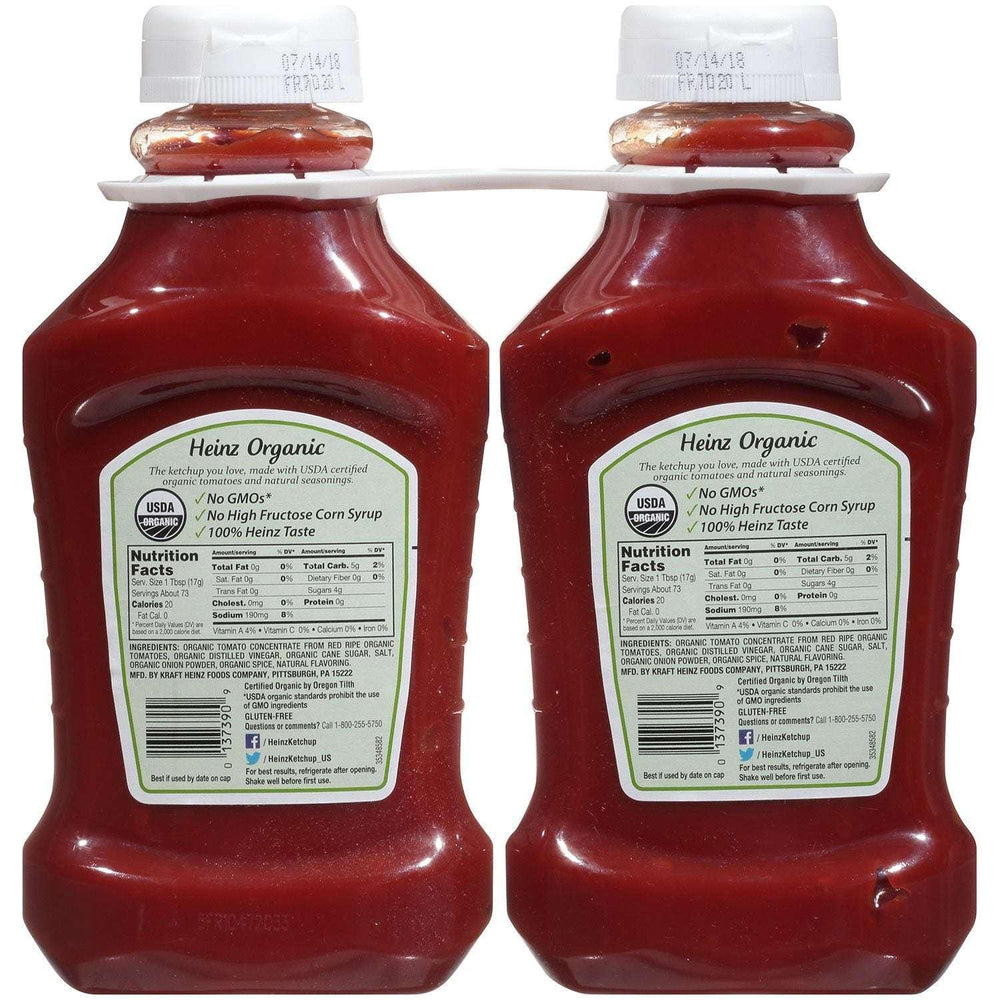 Heinz Organic Certified Tomato Ketchup, 44 oz., 2 pk. - USA MEGA SHOP