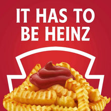 Tomato ketchup marketing graphic with fries and text on a red background